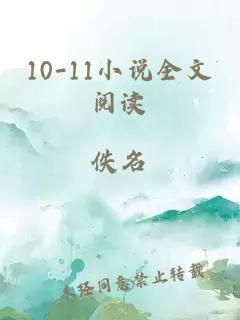 10-11小说全文阅读